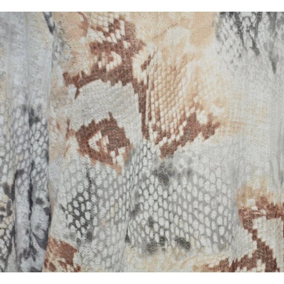 Alfred Dunner Ladies Sheer Lightweight Open Cardigan Size M Mixed Animal Prints - Picture 9 of 12